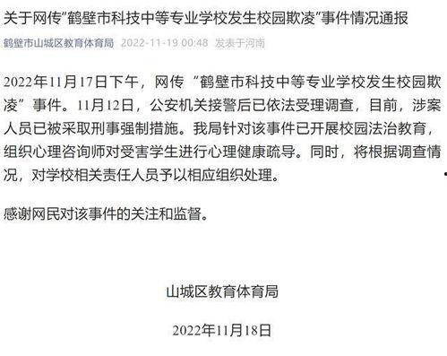 鹤壁霸凌事件爆料最新,受害者勇敢发声，揭开校园暴力黑幕”